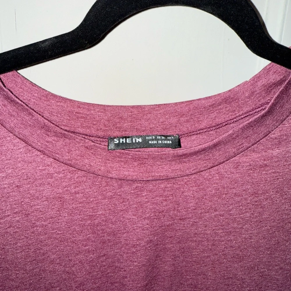 SHEIN Red Boxy Cap Sleeve T-Shirt Dress - Picture 3 of 3